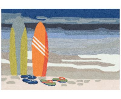 Liora Manne' - Frontporch Surf Break 1'8"x2'6" Area Rug
