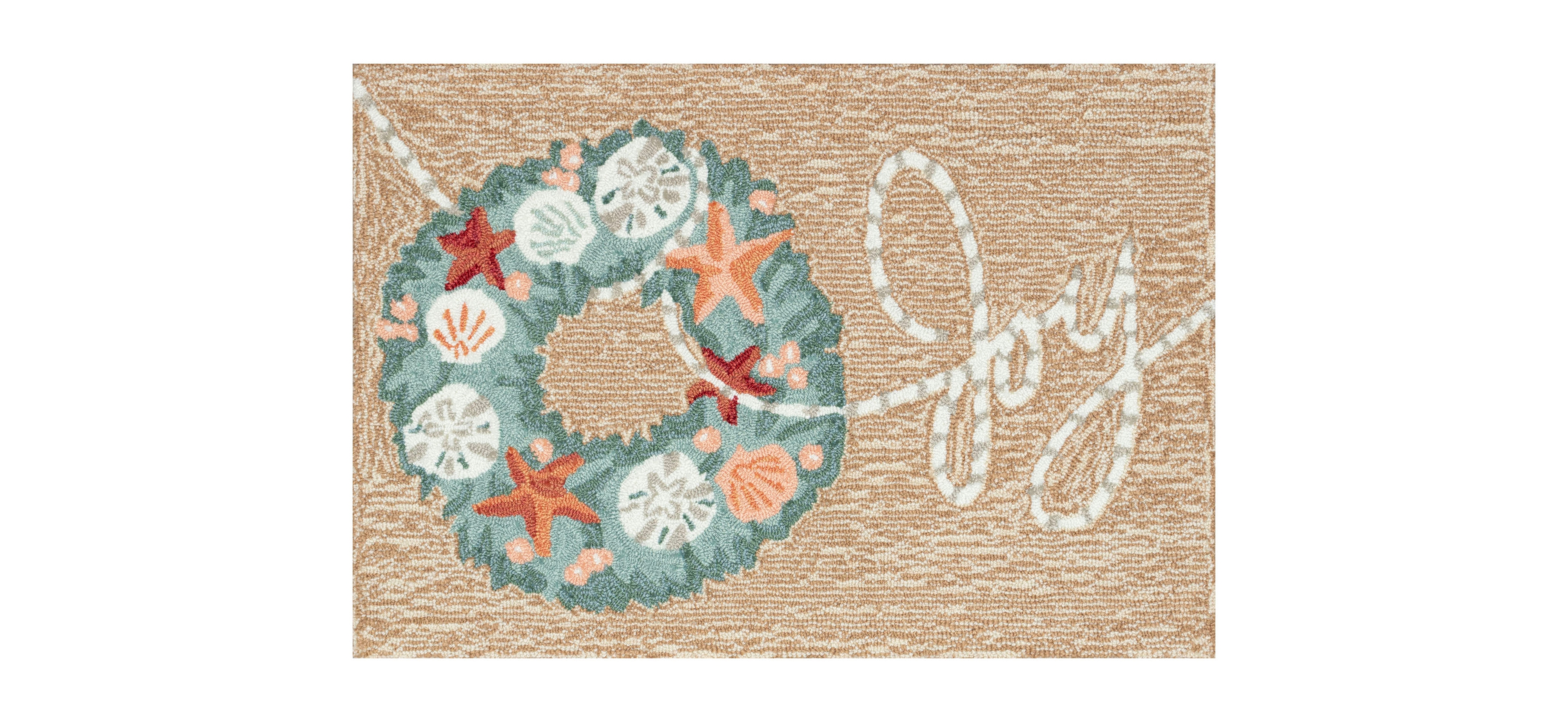 Liora Manne' Frontporch Joyous Wreath 2'x3' Area Rug