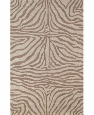 Liora Manne Ravella Zebra Rug Collection In Brown