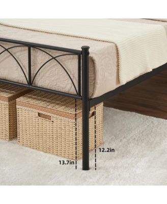 Twin Size Metal Bed Frame, Platform Bed Frame with Headboard and Footboard