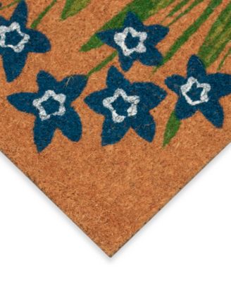 Liora Manne Natura Fresh Flowers Rug Collection In Tan,blue