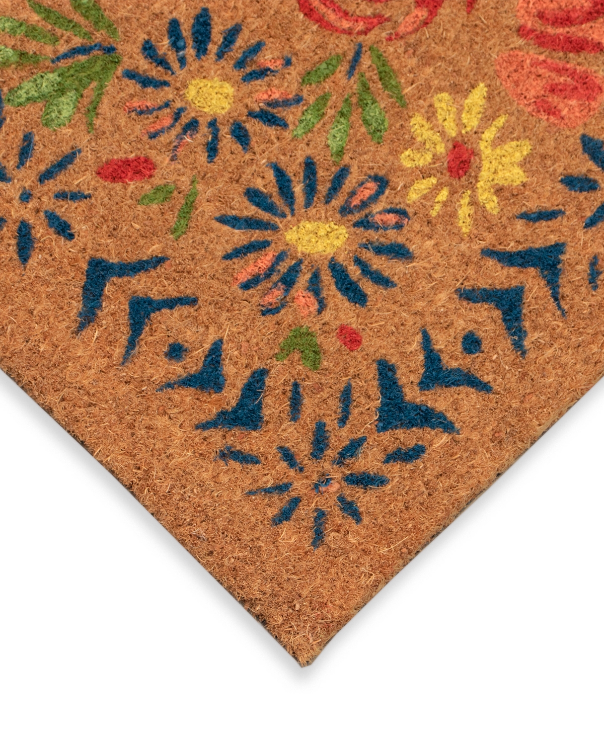 Liora Manne Natura Block Print Flowers 1'6"x2'6" Area Rug In Multi