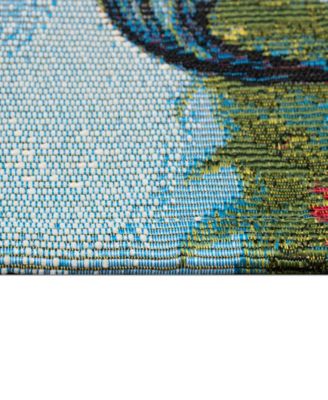 Liora Manne Esencia Rooster Farm Rug Collection In Blue