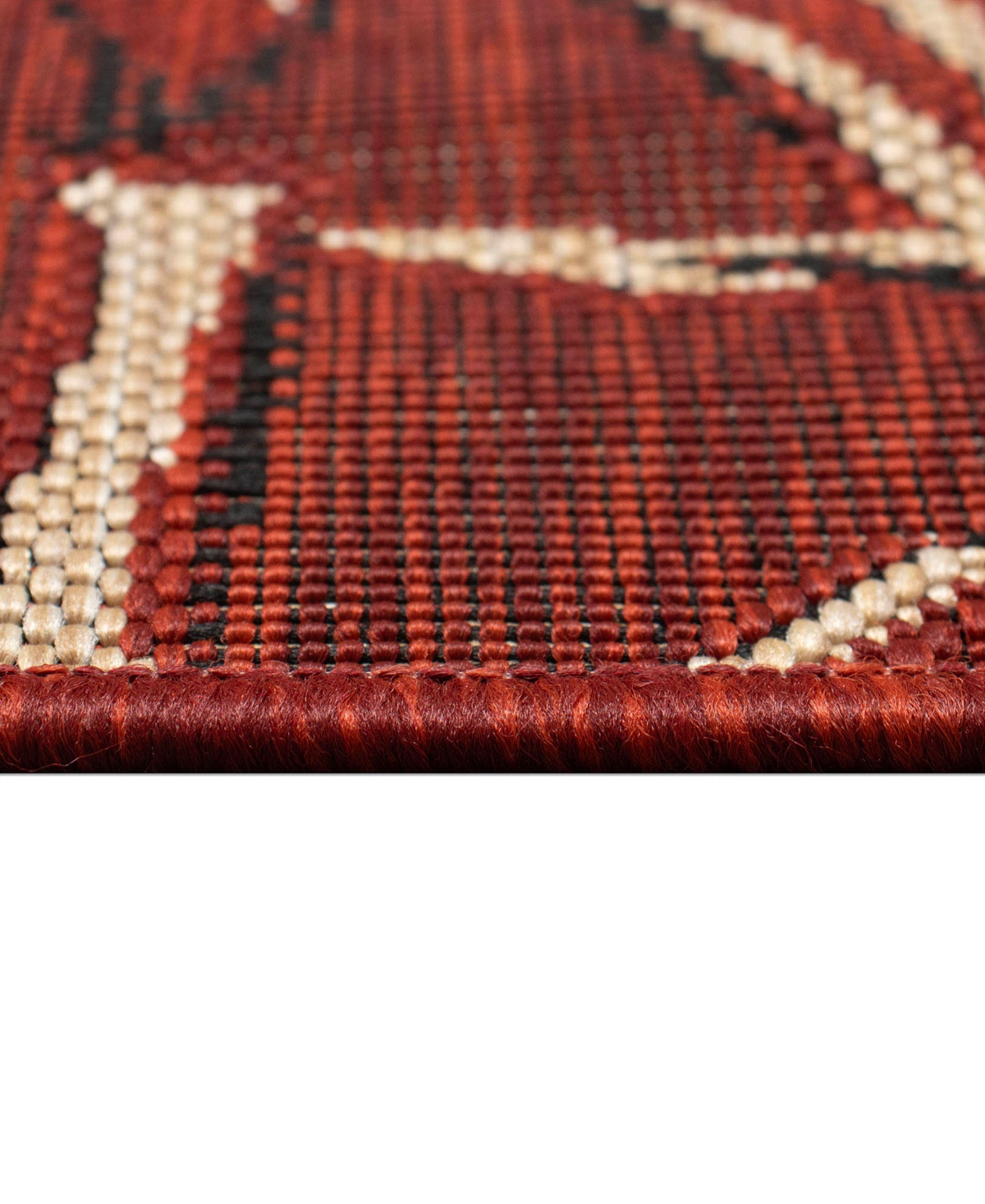 Liora Manne Carmel Border 7'10"x9'10" Area Rug In Paprika