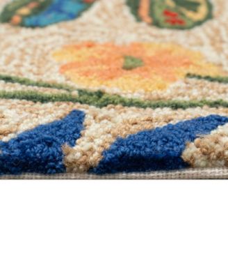Frontporch Floral Dragonfly 2'x5' Runner Area Rug