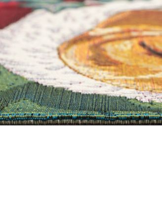 Liora Manne Esencia Nap In A Cap Rug Collection In Green,red
