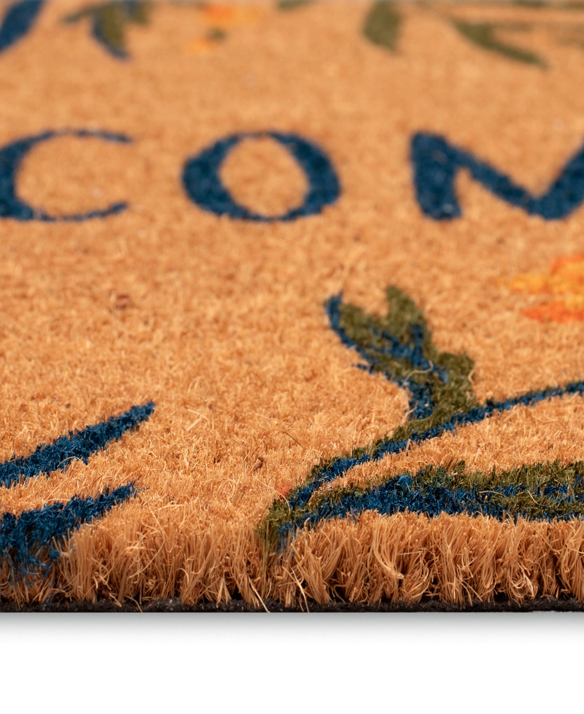 Liora Manne Natura Floral Welcome 1'6"x2'6" Area Rug In Tan