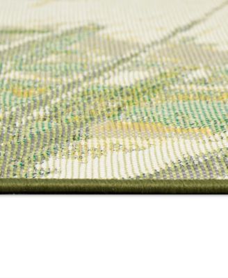 Liora Manne Esencia Palm Fan Rug Collection In Green