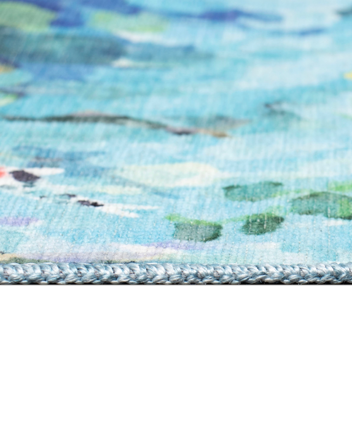 Liora Manne Impressions Peace Pond 1'11"x4'11" Runner Area Rug In Ocean