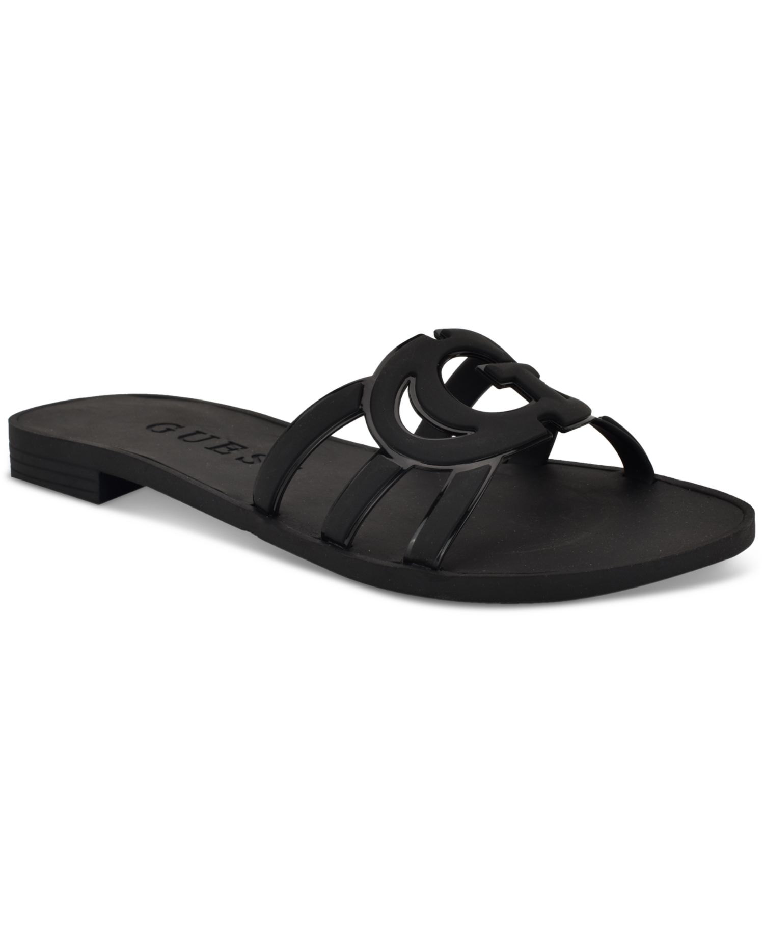 Women's Elyho Jelly Cutout Logo Flat Sandals