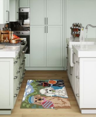 Frontporch Pickled Pups 1'8"x2'6" Area Rug