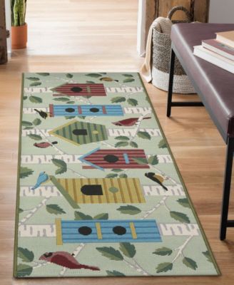 Esencia Bird Condos 1'11"x4'11" Runner Area Rug
