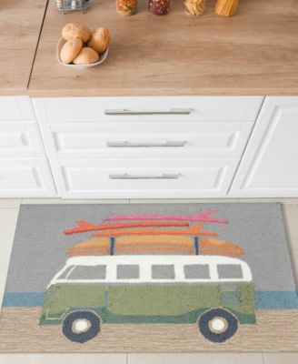 Liora Manne Frontporch Van Life Rug Collection In Aqua