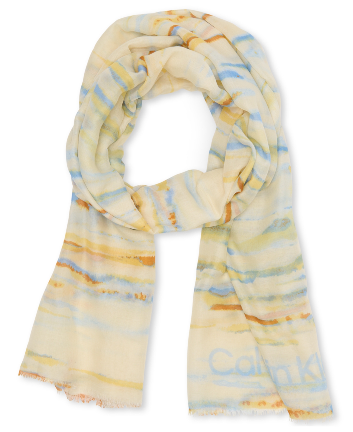 Calvin Klein Sunset Beach Wrap In Latte