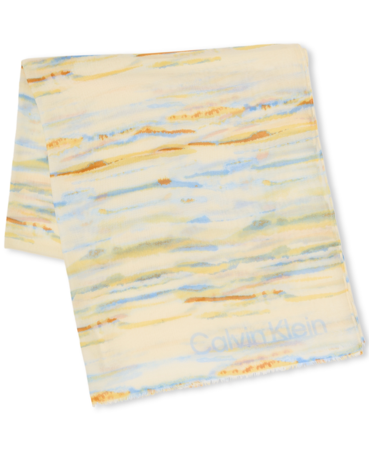 Calvin Klein Sunset Beach Wrap In Latte
