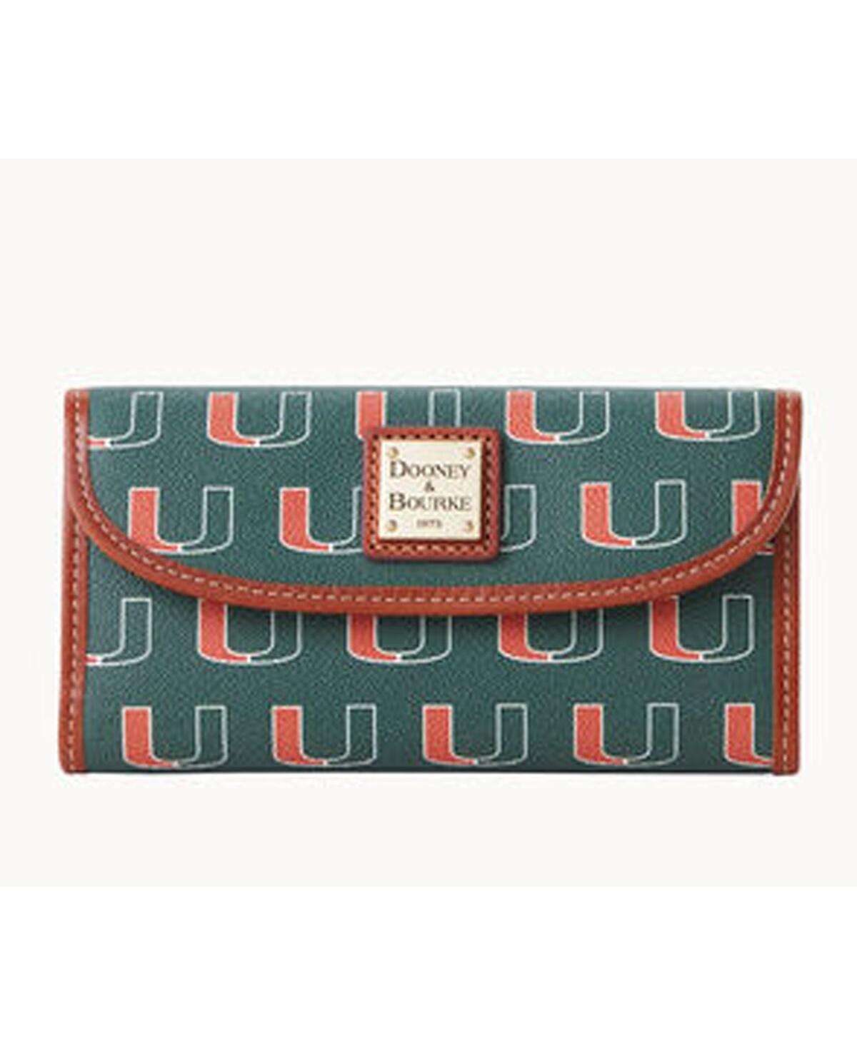 Women's Miami Hurricanes Team Color Continental Clutch