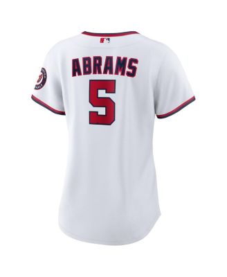 Women's CJ Abrams White Washington Nationals Home Replica Player Jersey