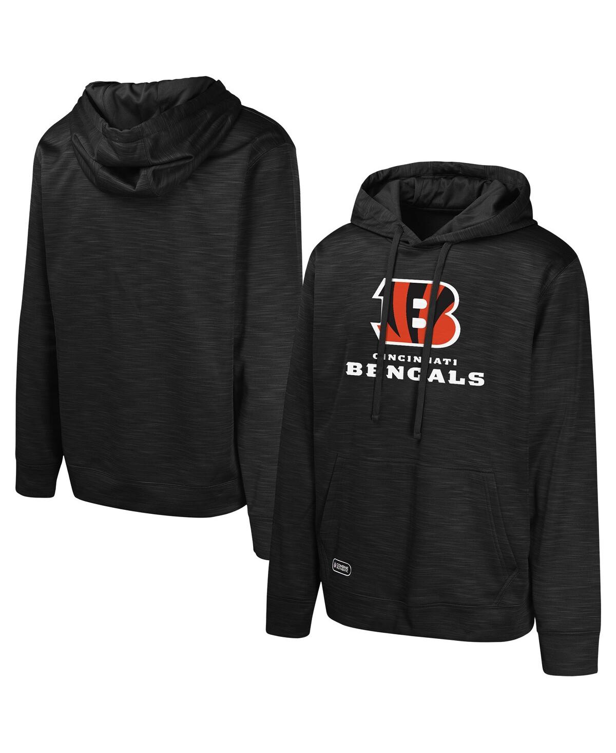 Men's Black Cincinnati Bengals Streak Fleece Pullover Hoodie - Black