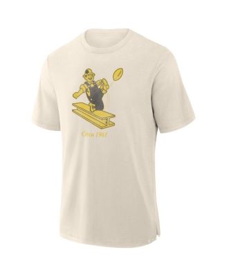 Men's Cream Pittsburgh Steelers Slub T-Shirt