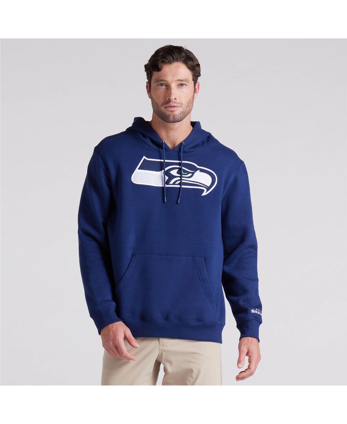 Fanatics Men's Navy Seattle Seahawks Legacy Fleece Pullover Hoodie In Navy