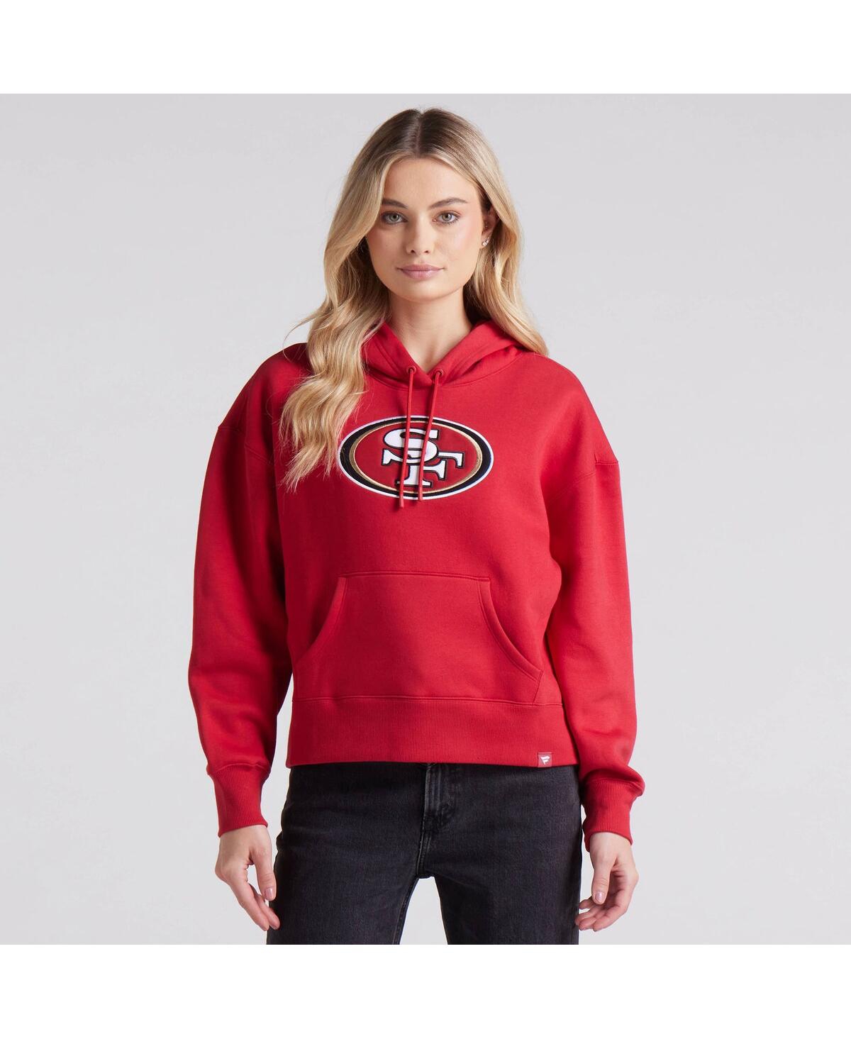 FANATICS WOMEN'S SCARLET SAN FRANCISCO 49ERS LEGACY FLEECE PULLOVER HOODIE