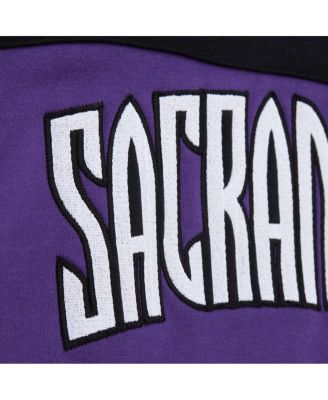 Men's Purple Sacramento Kings Hardwood Classics Nights Head Coach Pullover Hoodie