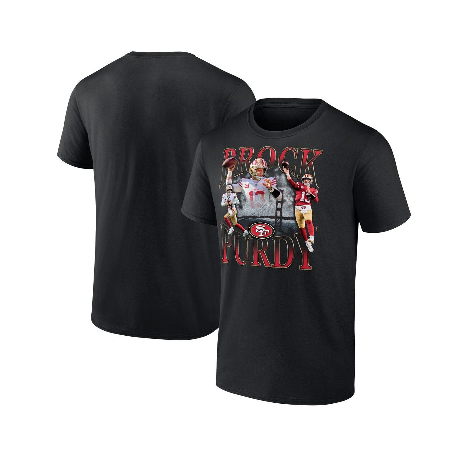 Men's Brock Purdy Black San Francisco 49ers Notorious Player Graphic T-Shirt