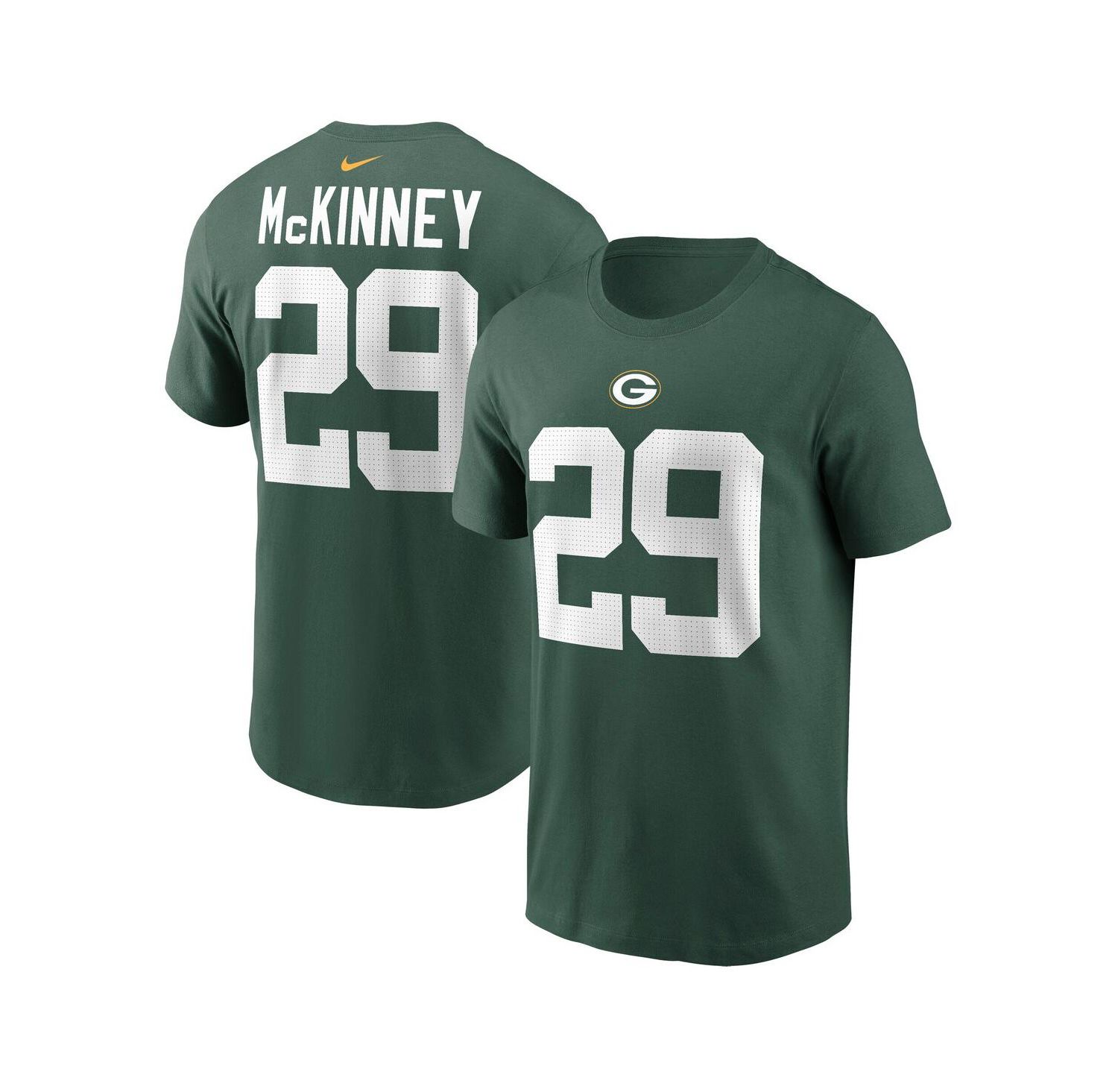 Men's Xavier McKinney Green Green Bay Packers Name & Number T-Shirt