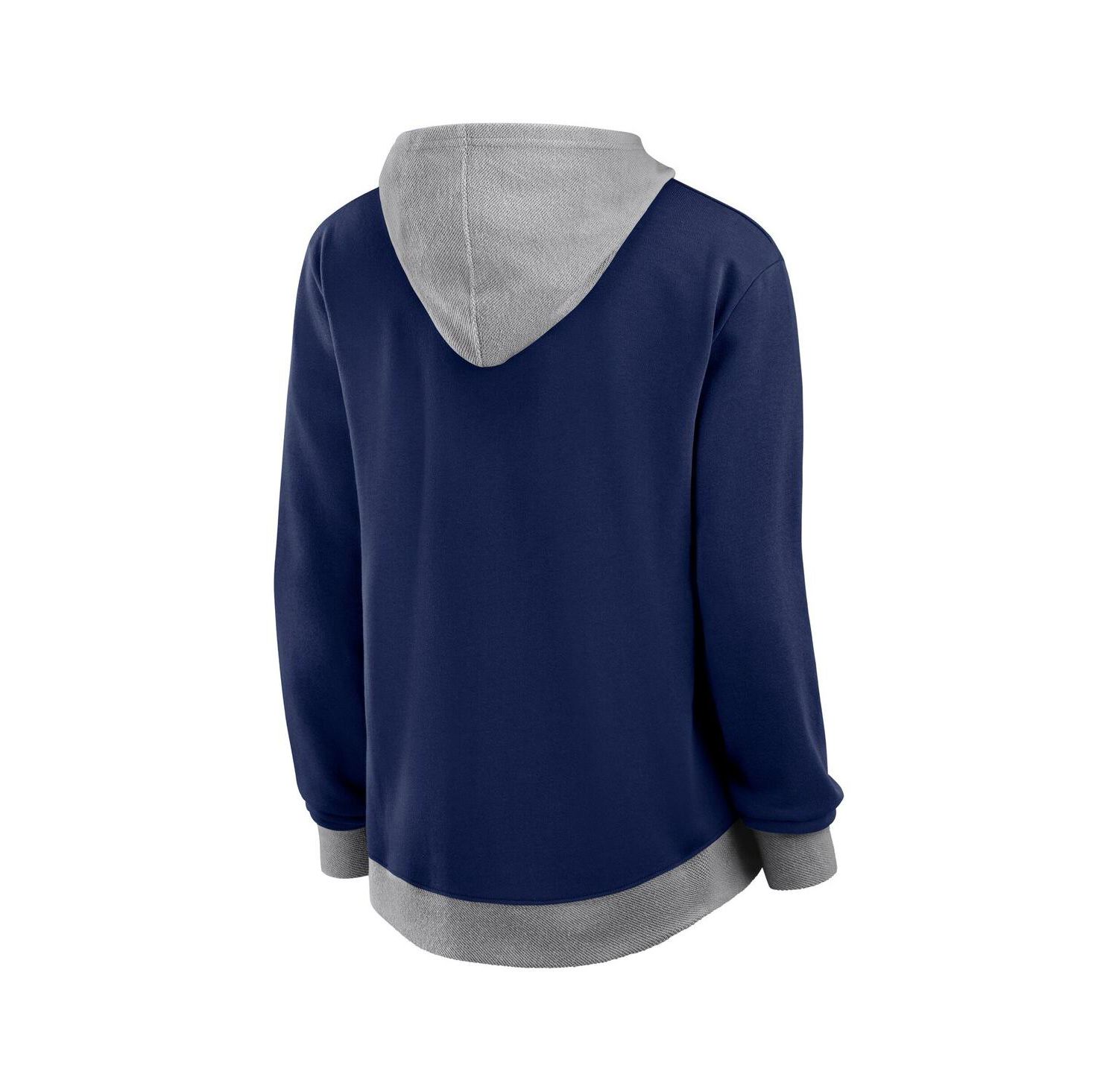 Women's Navy Columbus Blue Jackets Hit It French Terry Full-Zip Hoodie