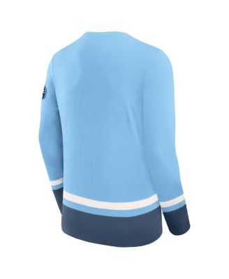 Men's Light Blue Pittsburgh Penguins Vintage High Point Long Sleeve T-Shirt