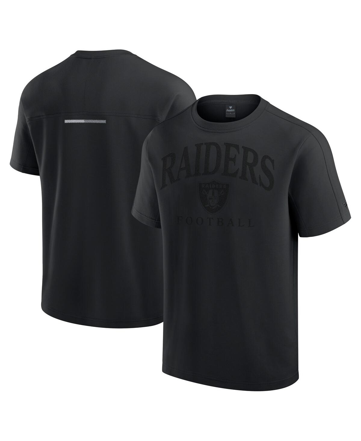 Fanatics Men's And Women's Black Las Vegas Raiders Elements Flex Tri-blend T-shirt In Black