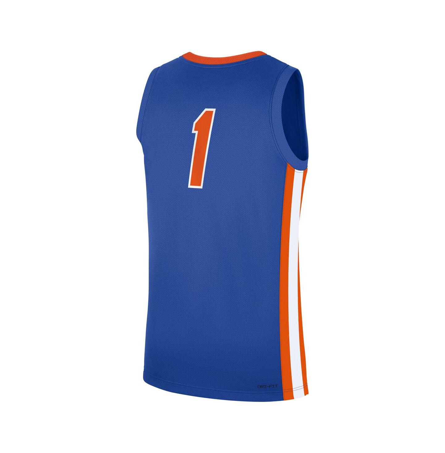 Мужской топ Jordan Royal Florida Gators Road Replica Basketball Jersey — фото 3