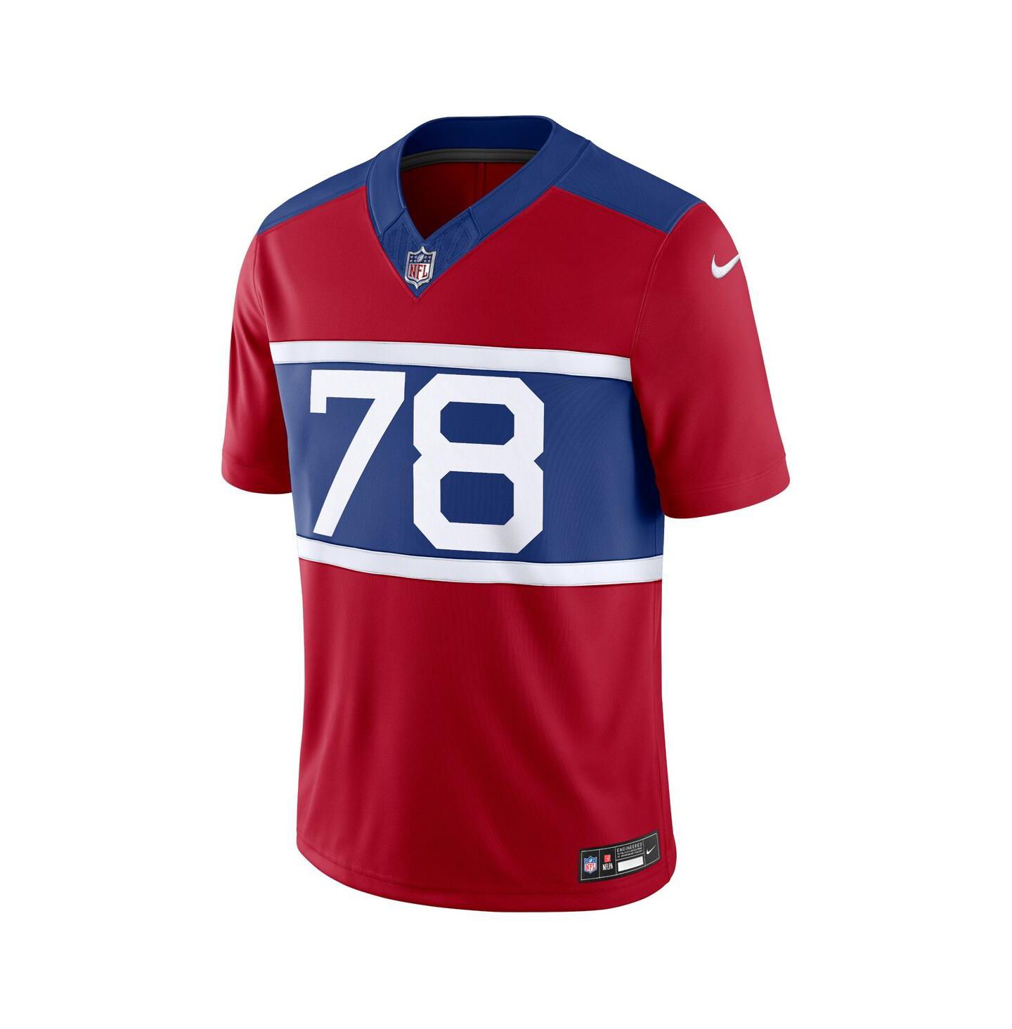 Мужской топ Nike Andrew Thomas Century Red New York Giants Alternate Vapor F.U.S.E. Limited Jersey — фото 2