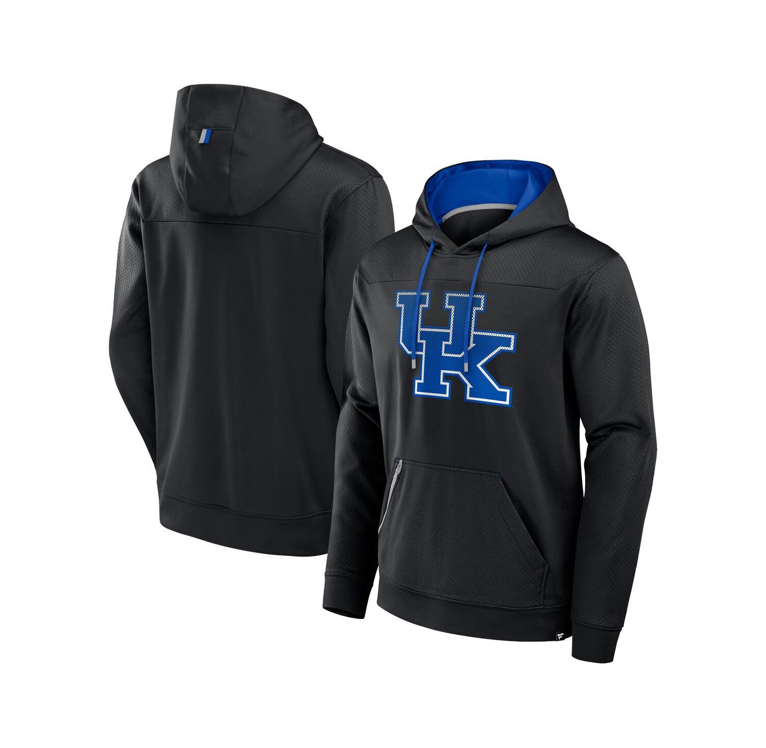 Men's Black Kentucky Wildcats Defender Dot Faded Primary Pullover Hoodie