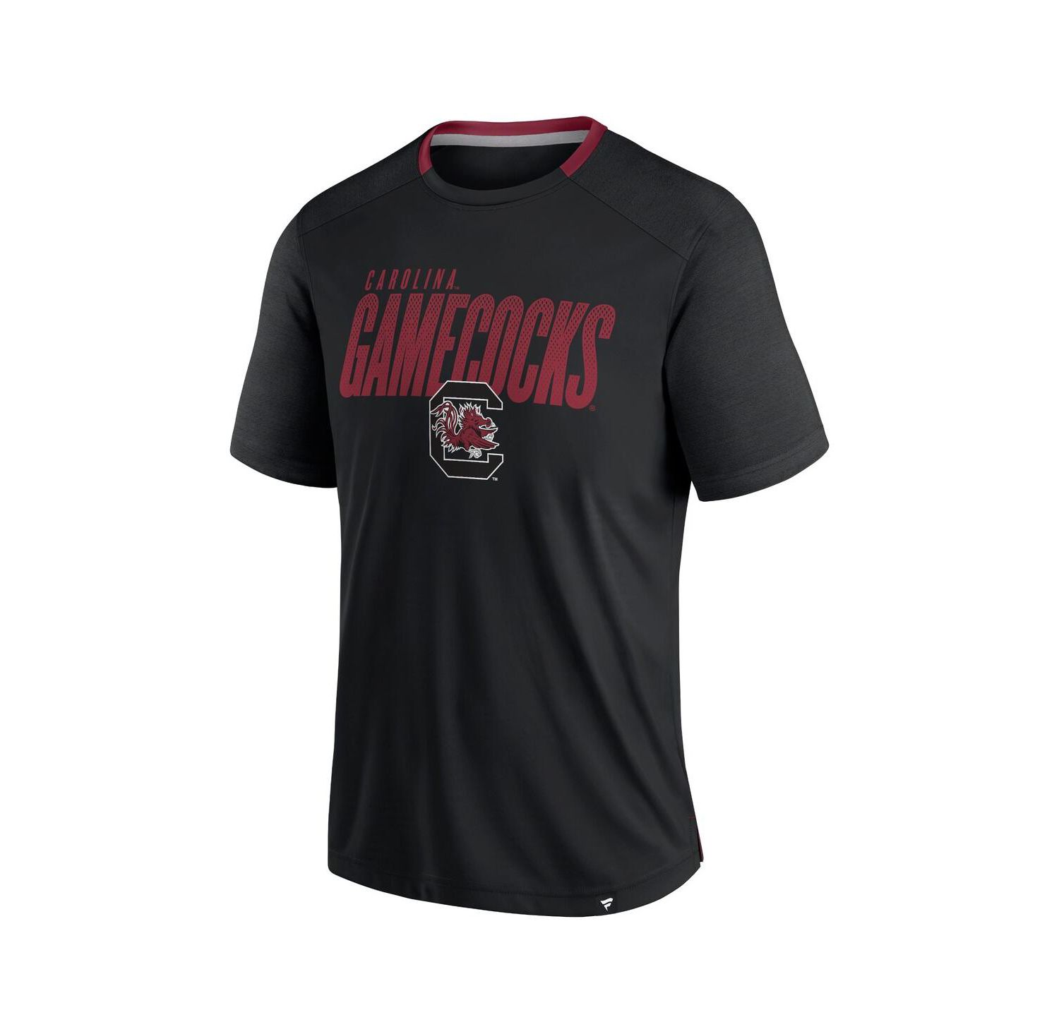 Men's Black South Carolina Gamecocks Defender Fade Slant T-Shirt