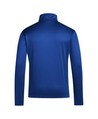 Men's Royal Kansas Jayhawks 2024 Coaches Sideline Quarter-Zip Top