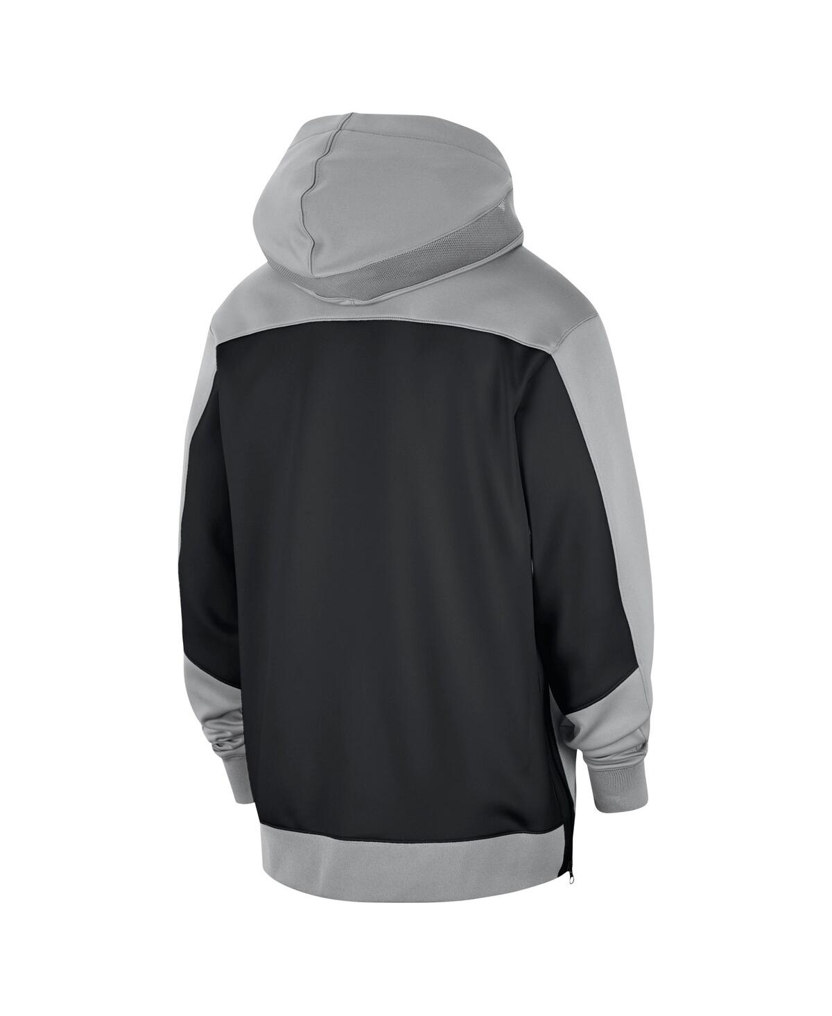 Nike Silver San Antonio Spurs Authentic On-court Showtime Performance Full-zip Hoodie In Silver
