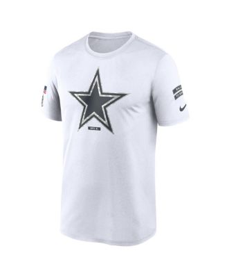 Men's White Dallas Cowboys 2024 Salute To Service Legend Performance T-Shirt
