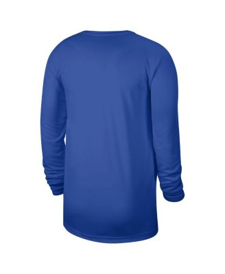 Men's Blue Dallas Mavericks 2024/25 Legend On-Court Practice Long Sleeve T-Shirt