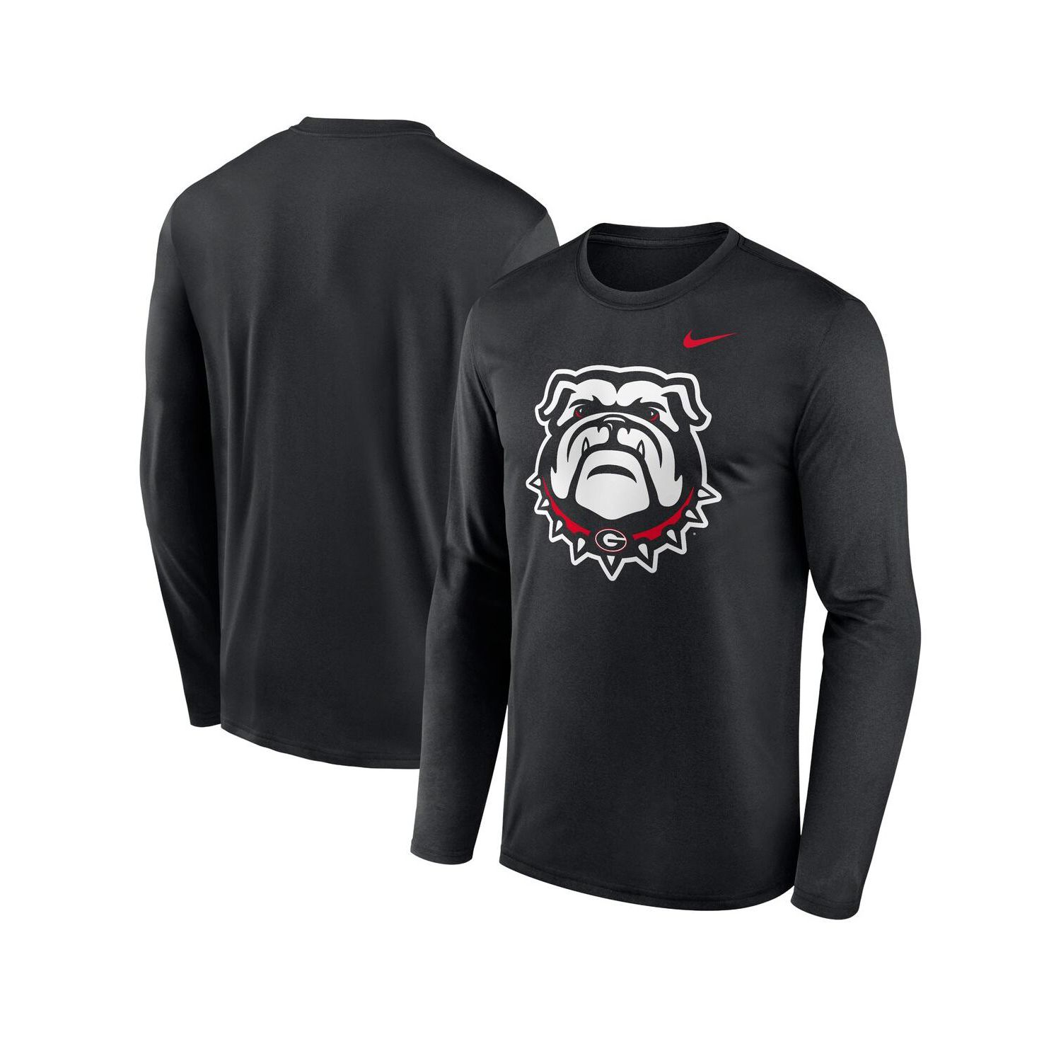 Men's Black Georgia Bulldogs Primetime Alternate Logo Legend Long Sleeve T-Shirt