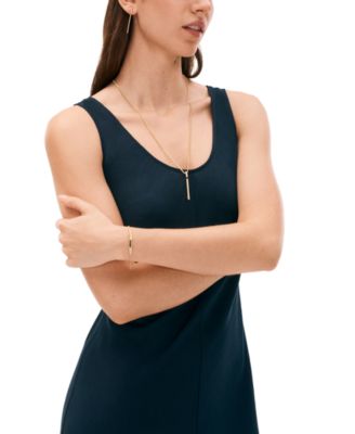 Linear Logo Plaque Chain Bracelet