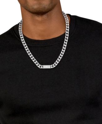 Stainless Steel Backhand 21-1/2" Chain Necklace