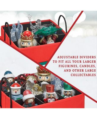 Nutcracker and Figurine Collectible Storage Box - Store up to 9 pc of 16 inch