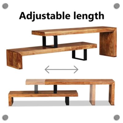 TV Stand Solid Acacia Wood