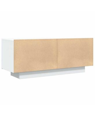 TV Cabinet White 39.4"x13.8"x15.7" Engineered Wood