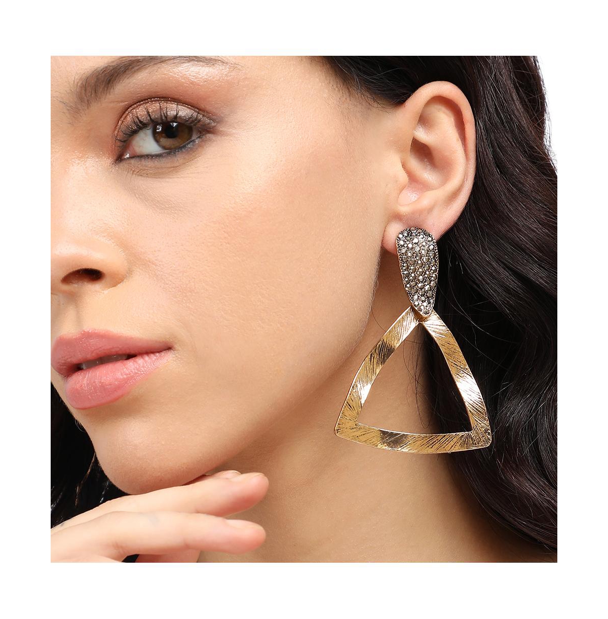 Sohi Party Drop Earrings In Gold
