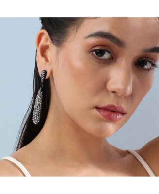 Bling Almond Drop Earrings