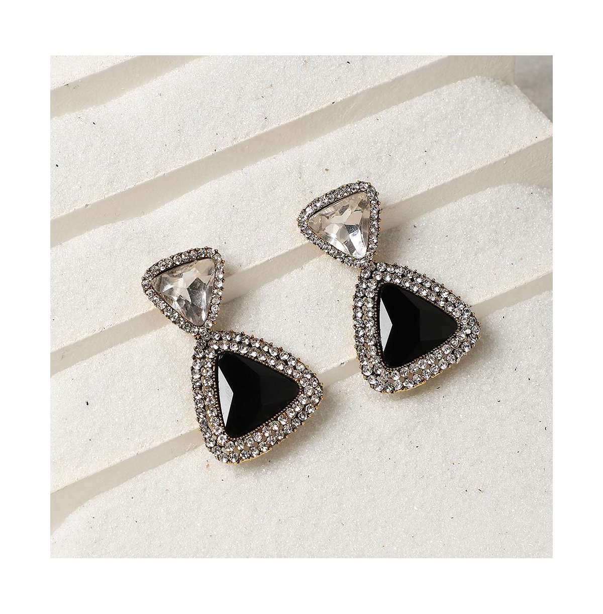 Sohi Celestial Cascade Drop Earrings In Black