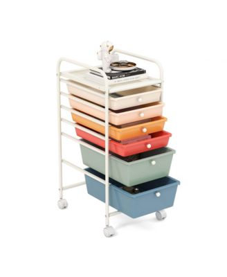 6 Drawer Rolling Storage Cart Scrapbook Paper Office Organizer
