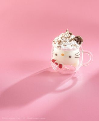 Hello Kitty 3D Double Wall Espresso Glass